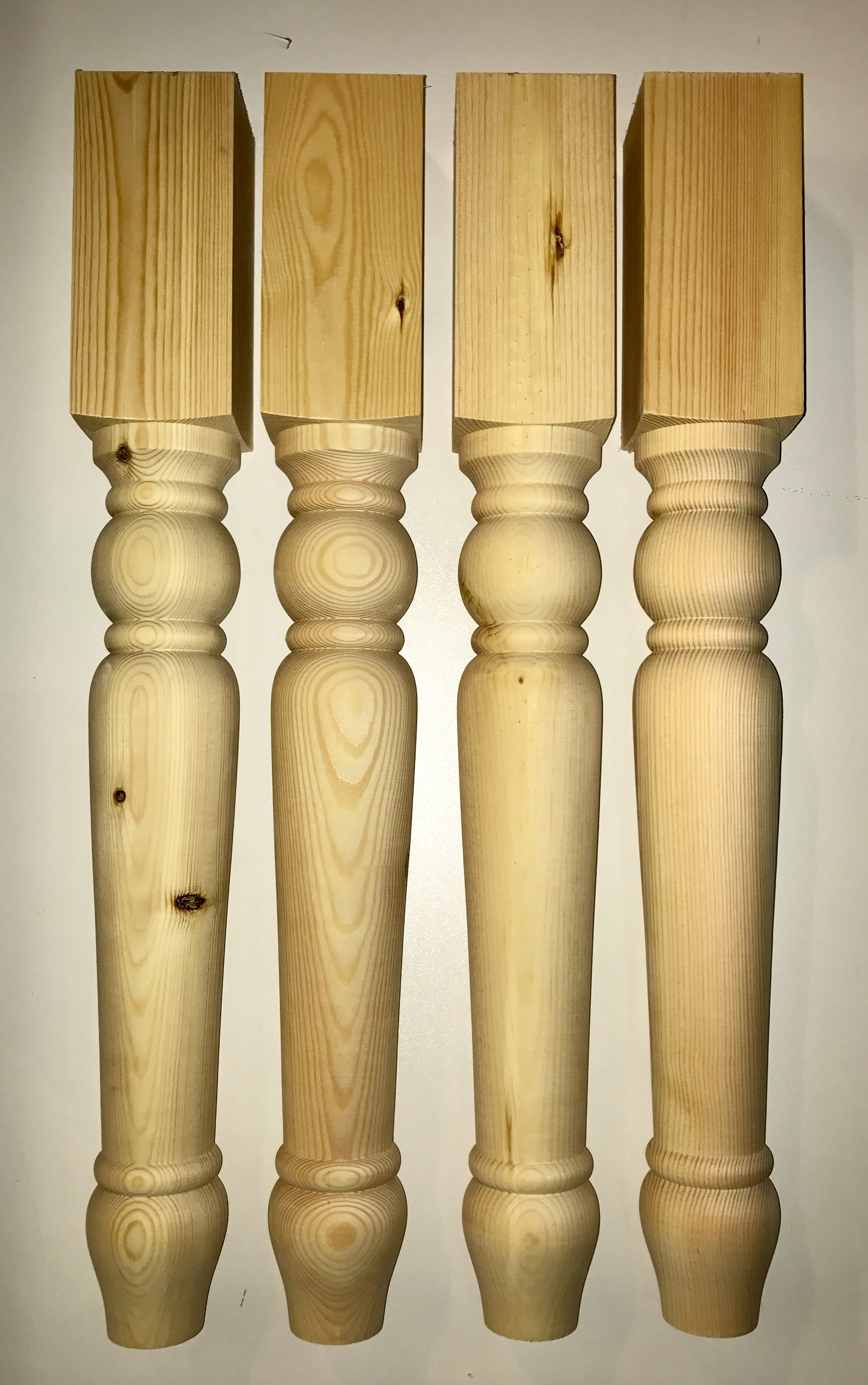 Dave Dalby Woodturning table legs bun feet and other turnings direct